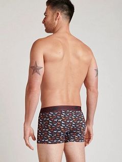 Трикотажные боксеры на резинке из микрофибры бордового цвета Jockey 1821232c367