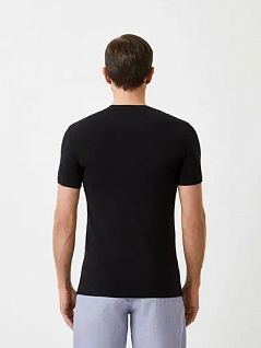 Комфортная футболка из дышащего материала черного цвета Ermenegildo Zegna N3M201400c001