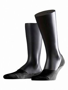 Удобные мужские подследники из хлопка черного цвета Falke 14625 Family step (муж.) Черный 3000