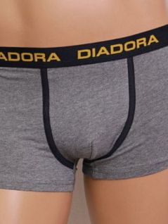 Хлопковые мужские трусы боксеры серого цвета из мягкого материала Diadora DIB05875S вариант 1