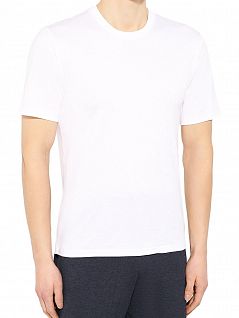 Ультрамягкая футболка из эластичного хлопка белого цвета ZIMMERLI 2861447c01