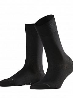 Эластичные носки с гладкой поверхностью FALKE 47591 Sensitive Granada (жен.) Черный (3009)