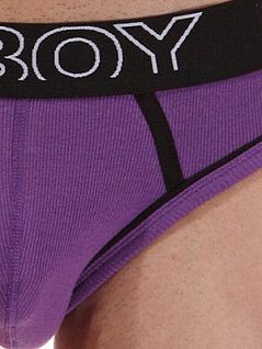Мужские стильные трусы слипы фиолетовые Oboy Ribby 5210c99