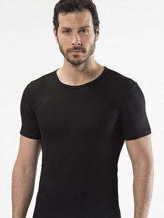 Бесшовная термофутболка из вискозы и полиэстра Cacharel LT1601 Cacharel черный