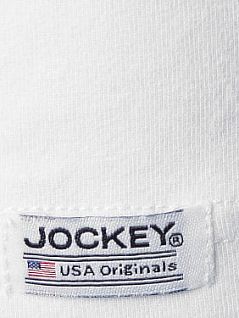 Комплект из 2 удобных хлопковых футболок белого цвета JOCKEY 17301822 Nos (муж.) (2шт.) Белый