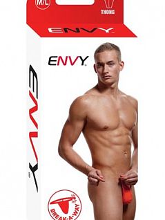 Мужские эротические оранжевые стринги мешочек "ENVY E035-ORN"