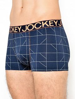 Бесшовные боксеры с принтом в виде "геометрические фигуры" Jockey 181133H (муж.) Синий 463