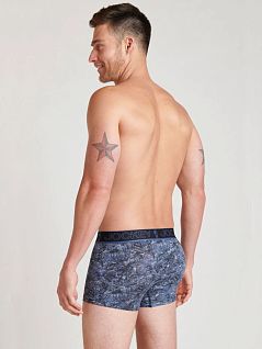 Оригинальные боксеры с флористическим рисунком голубого цвета Jockey 1823232c407