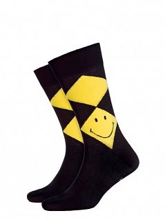 Тонкие носки с ромбовидным рисунком Burlington 21825 Smiley ArgyleSO Черный 3000