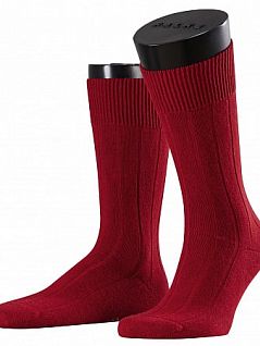 Мужские носки из теплосберегающей бархатной ткани Falke 14423 Lhasa Rib (муж.) Красный (8294)