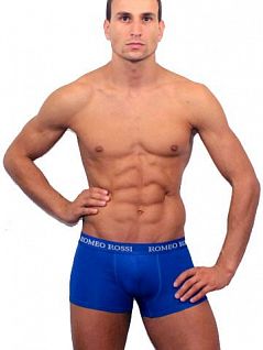 Синие мужские трусы боксеры Romeo Rossi Boxers R6005-9