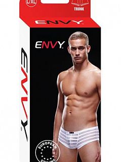 Мужские полосатые трусы хипсы "ENVY E023-WHT" белые