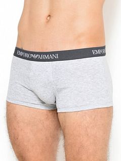 Комплект боксеров на широкой пришивной резинке (3шт) Emporio Armani 111610цц722армани Синий-серый-черный 94235