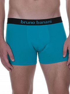 Набор боксеров из хлопка и эластана (2шт) Bruno Banani 22011388бруно Голубой-черный () 2641