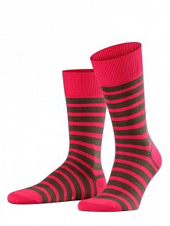 Нежные носки в широкую полоску Falke 13326 Even Stripe SO Красный 8547