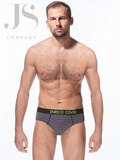 Модные слипы в полоску Enrico Coveri JSES 1664 slip nero