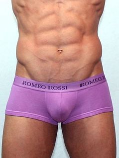 Светлые мужские мини трусы хипсы фиолетового цвета Romeo Rossi Heaps R5001-6