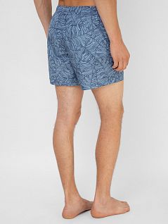 Гладкие плавки шорты с принтом синего цвета Ermenegildo Zegna N7B541310c428