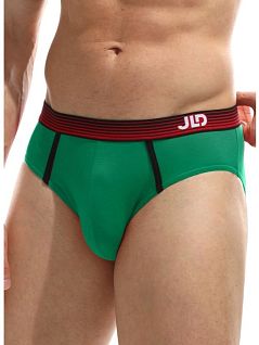 Хлопковые брифы на комфортной посадке Jolidon DT293блнТм Green