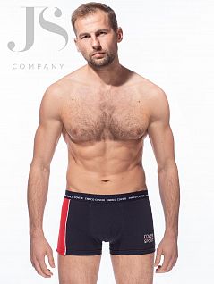 Боксеры на правом боку модели размещена яркая цветная вставка Enrico Coveri JSEB 1670 boxer blu ecv
