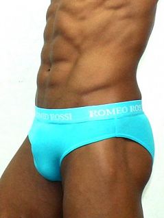 Яркие синие трусы брифы для мужчин Romeo Rossi Briefs R2006-11 синий распродажа