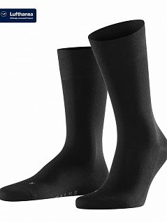 Современные носки на комфортных манжетах без давления Falke 13240 Intercont (муж.) Черный (3000)