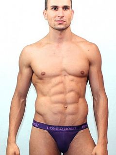 Фиолетовые мужские трусы танга Romeo Rossi Tanga R3001-5 распродажа