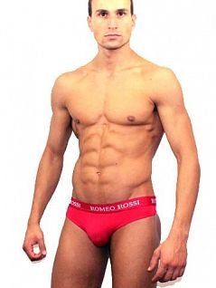 Красные мужские трусы стринги с пояском на резинке Romeo Rossi Thongs R1006-8 распродажа