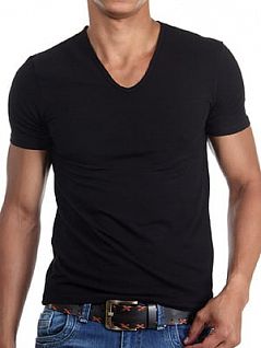 Мужская черная хлопковая футболка Doreanse Cotton Collection 2810c01