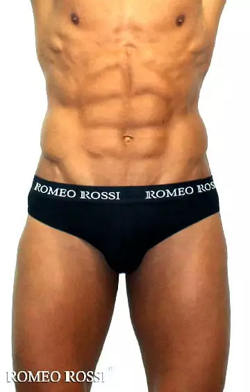 Чёрные мужские трусы брифы Romeo Rossi Briefs R2006-2 Чёрные мужские трусы брифы Romeo Rossi Briefs R2006-2