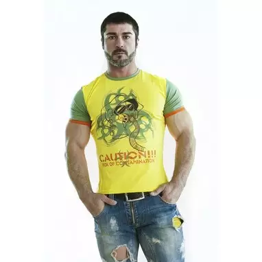Современная мужская футболка с принтом желтого цвета Epatage RTyoo206m-EP