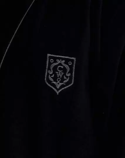Классический халат из 100% хлопка Five Wien FW1637 Navy Классический халат из 100% хлопка Five Wien FW1637 Navy