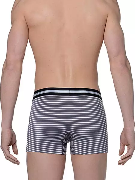 Мужские трусы боксеры с серо-белой полоской HOM Preppy 01058cZ7 Мужские трусы боксеры с серо-белой полоской HOM Preppy 01058cZ7