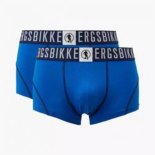 Набор боксеров анатомического кроя синего цвета (2шт) Bikkembergs BKK1UTR06BIcBlue