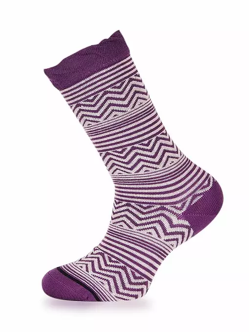Набор оригинальных носков на мягкой комфортной резинке LT5814 Sis фиолетовый (6 пар)
