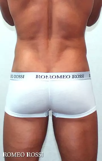 Белые короткие мужские трусы хипсы Romeo Rossi Heaps R5001-1 Белые короткие мужские трусы хипсы Romeo Rossi Heaps R5001-1