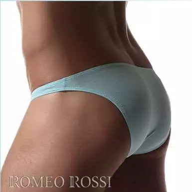 Слипы из натурального материала бирзово-голубого цвета Romeo Rossi R2011-11