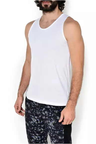 Однотонная майка окантованная узкой бейкой Zimmerli 2861440зимерли Белый Однотонная майка окантованная узкой бейкой Zimmerli 2861440зимерли Белый