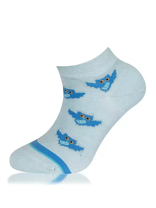 Женские укороченные носки из высококачественного мягкого модала с добавлением полиамида LT8690 Sis голубой (6 пар)