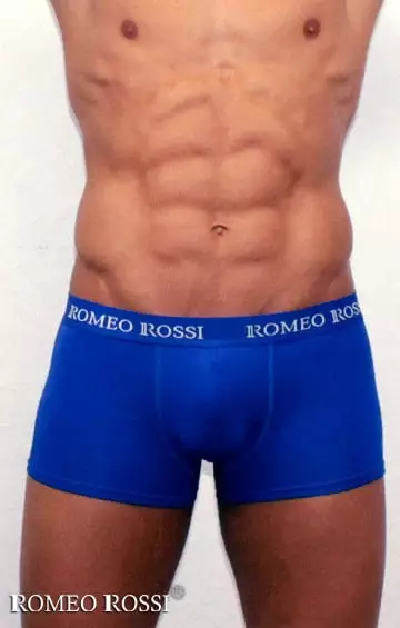 Синие мужские трусы боксеры Romeo Rossi Boxers R6005-9