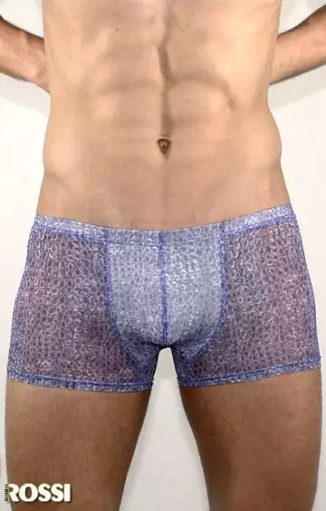 Соблазнительные полупрозрачные трусы хипсы фиолетового цвета Romeo Rossi Erotic shorts R00215 распродажа