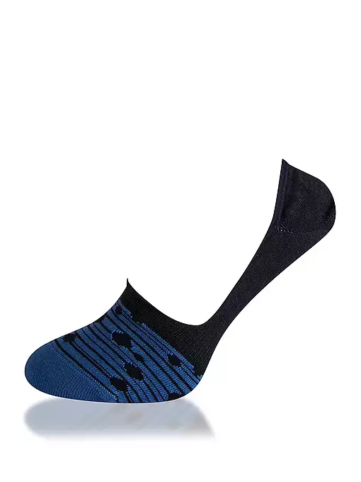 Хлопковые носки с силиконовой полоской для предотвращения сползания LT8789 Sis темно-синий (6 пар)