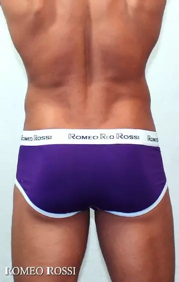 Фиолетовые мужские трусы с удобным гульфиком Romeo Rossi Heaps R366-5 распродажа