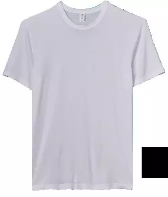 Шелковистая трикотажная футболка с круглым вырезом белого цвета Cito FM-331-700-331