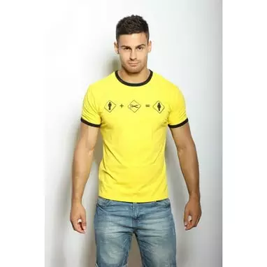 Современная футболка с принтом желтого цвета Epatag RT060126m-EP