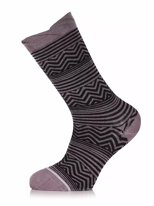 Набор оригинальных носков с геометрическим рисунком LT5814 Sis серый (6 пар)