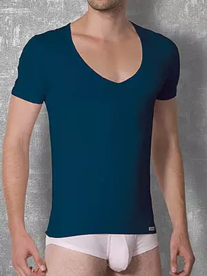 Мужская изумрудная футболка с широким вырезом Doreanse Macho Style 2820c07 распродажа Мужская изумрудная футболка с широким вырезом Doreanse Macho Style 2820c07 распродажа