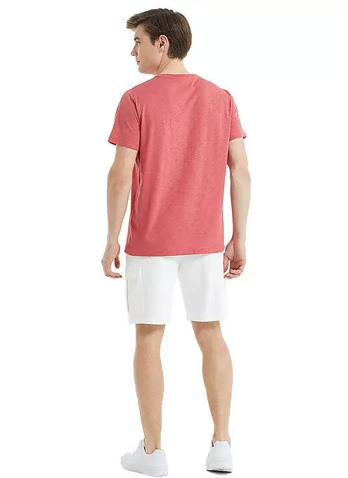 Хлопковая футболка с принтом LTBS30855 BlackSpade темно-розовый