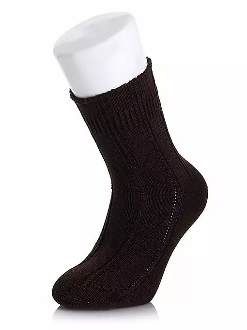 Теплые носки с вывязанными вертикальными полосками LT4327 Sis коричневый (6 пар)