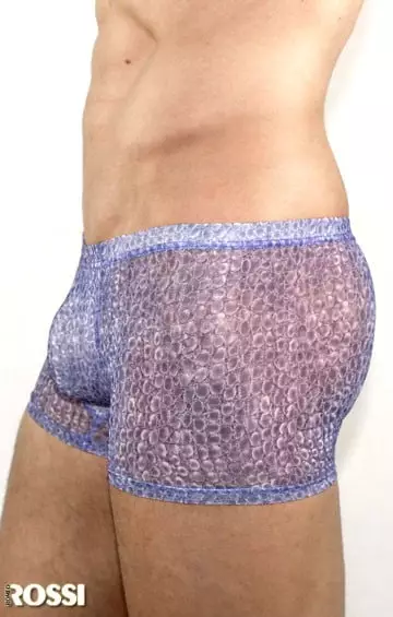 Соблазнительные полупрозрачные трусы хипсы фиолетового цвета Romeo Rossi Erotic shorts R00215 распродажа